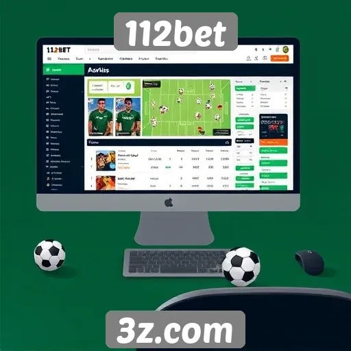Interface e usabilidade do site 112bet