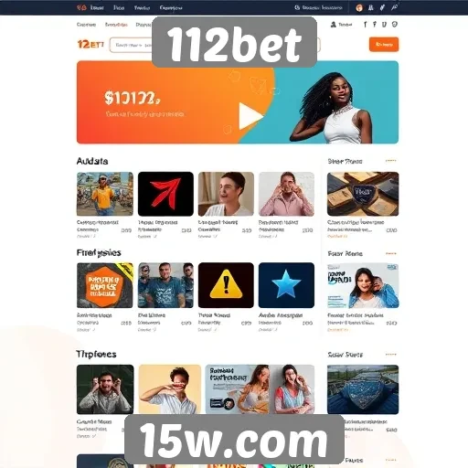 Facilidade de navegação e design do site 112bet